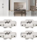 4 Pack 1.7 Inch Mini Cross Concealed Hinges With 180 Degree Zinc Alloy Dope Hidden Door Hinges for jewelry boxes cabinets