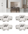 Mini Cross Hidden Hinge Zinc Alloy 180 Degree Swing Invisible Door Hinge For Jewelry Boxes Cabinets And Folding Doors 4 Pack