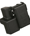 Rock Solid Heavy Duty Straight Drop In Battery Positive Cable Junction Block Cover Compatible With 2015 Through 2019 Chevy Silverado Tahoe Suburban Gmc Sierra Yukon Cadillac Escalade, black plastic battery terminal cover.