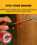 TipMag Magnetic Sleeve For Screwdrivers No Fuss Screw Control With A High Strength Magnet Perfect For Tight Or Overhead Spaces