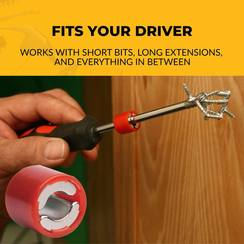 TipMag Magnetic Sleeve For Screwdrivers No Fuss Screw Control With A High Strength Magnet Perfect For Tight Or Overhead Spaces