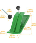 Two Pack Universal Tractor Bucket Edge Protectors For Most Loaders, built tough on heavy duty steel with durable green powder coating