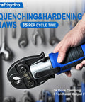 No Fuss Heavy Duty 18V Cordless Hydraulic Copper Pipe Crimping Tool With Slick Brushless Motor for quick plumbing, close-up of jaws.