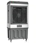 Killer 5886 CFM Evaporative Air Cooler With 26 Gallon Tank And 120 Degree Oscillating Vents, portable design, heavy-duty for outdoor cooling.