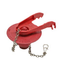 Universal Toilet Flapper for 2-Inch Flush Valves, Water-Saving Long-Life Upgrade, No-Hassle Adjustable Solid Frame, Easy Install, Red 3 Pack Fits Most High-Efficiency Toilets 1.28 to 3.5 GPF red toilet flapper with chain