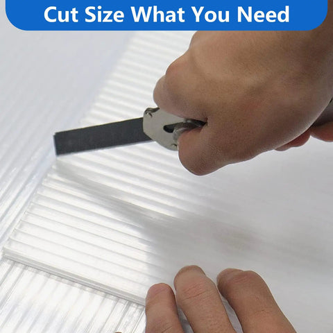Cutting Heavy Duty Twin Wall Polycarbonate Greenhouse Panels 14 Pack Four By Two Feet for custom size fitting.