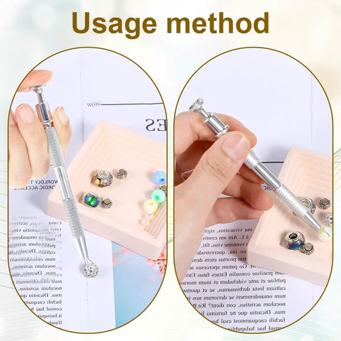 Two Piece Four Claw Pick Up Tool For Small Parts Heavy Duty Metal Grabber Claw Tool Ideal For Tiny Jewels Beads IC Chips Electronics Nails And Other Delicate Parts Silver