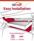 Diagram showing easy installation of Cabin Air Filter With Activated Carbon For Volvo XC60 XC90 S60 V60 S90 V90 Cross Country And Polestar 1.