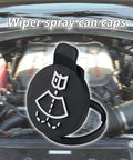 No Brainer Install Replacement Windshield Washer Fluid Reservoir Cap For Cadillac Chevrolet GMC Buick Canyon Models OEM 13227300 12767700 12788573 Easy Fit Bottle Cap Replacement Parts shown against engine background