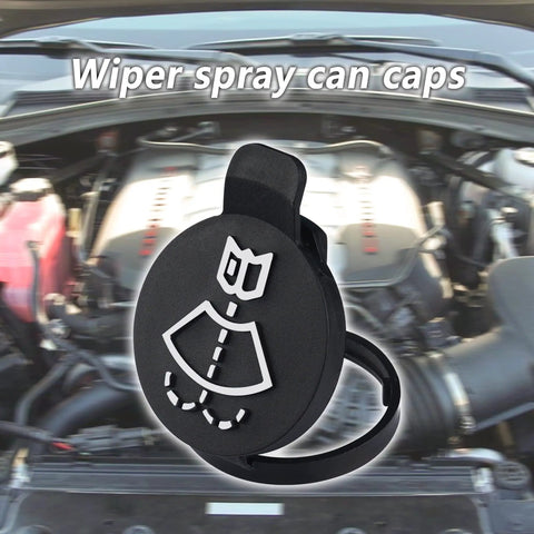 No Brainer Install Replacement Windshield Washer Fluid Reservoir Cap For Cadillac Chevrolet GMC Buick Canyon Models OEM 13227300 12767700 12788573 Easy Fit Bottle Cap Replacement Parts shown against engine background