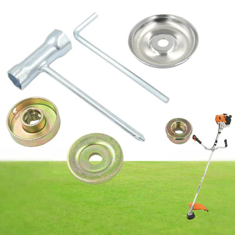 Blade Adapter Kit For Most Straight Shaft String Trimmers And Brush Cutters Convert To Different Blades with wrench and parts