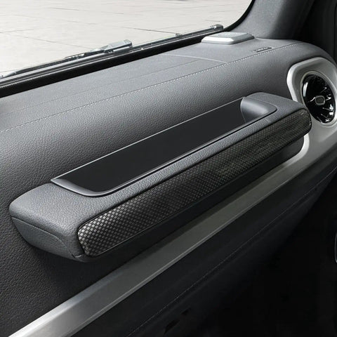 Dashboard Grab Handle Organizer For 2019 To 2025 Mercedes G Class W464 G550 G580 G63 AMG Interior Tray with non-slip rubber liner installed.