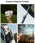 Rangefinder With Slope For Golf, 1300 Yard Yardage, 7.5x Magnification, Magnetic Mount shown in various uses outdoors