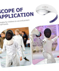 Children using Pro Grade Fencing Hand Guards For Practice And Competition Replacement Parts, protective gear for hand injury prevention.