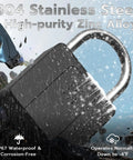 Beefy Biometric Fingerprint Padlock With Bluetooth App Control Built Tough For Trucks Gates Footlockers Gym Lockers Outdoor Use