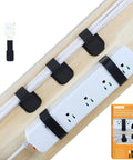 Heavy Duty Self Adhesive Cable Straps With Strong Sticky Backing Reusable Hook And Loop Ties For Under Desk Cable Management