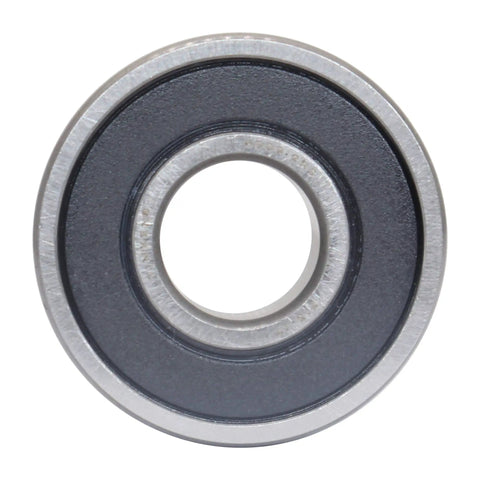 4 Pack 6000-2RS Double Rubber Seal Bearings 10x26x8mm with Chrome Steel Core, close-up view, sealed on both sides