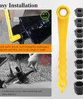 Universal Prop Wrench Kit With Floating Propeller Wrench And Nine Socket Sizes, yellow design, easy boat maintenance