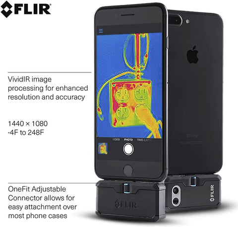 Pro LT Thermal Imaging Camera For Your iPhone And iOS Devices With Lightning Port High Resolution 1440x1080 Infrared Imaging Clear Night Vision