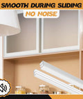 Two Sets Of Four Foot Sliding Door Tracks For One Eighth Inch Thick Panels Includes Upper And Lower Rails For Closet Glass Doors
