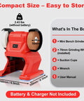 Badass Cordless Bench Grinder And Polisher With Killer 5500 Rpm Thrust Big Time Mini Build for easy storage and fast grinding.