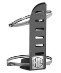 Tailgate Ready Propane Tank Mount Secures Five To Ten Pound Cylinders Grip Tight Quick Release Stainless Bracket side view