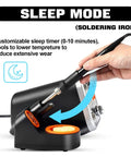 All In One Hot Air Rework And Soldering Station With 760W High Power featuring a soldering iron with smart sleep mode functionality.