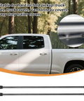 Top Shelf Tonneau Cover Lift Strut Replacement 2 Pack For Bakflip Hard Tri Fold Truck Bed Covers, 44.5 cm black steel struts.