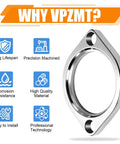 No Sweat Exhaust Gasket Flange Install Kit with Top Tier Nuts, corrosion-resistant stainless steel flange with precision machining.