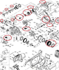 Beefed Up Tension Wheel Spare Part 1821.047.017 For BXT2-16 And BXT2 Battery Powered Plastic Strapping Tool Durable Replacement With Easy Install And High Performance Gear For Maintenance And Repairs exploded parts diagram