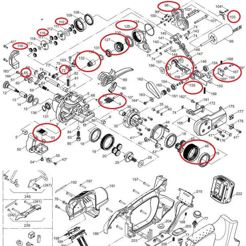Beefed Up Tension Wheel Spare Part 1821.047.017 For BXT2-16 And BXT2 Battery Powered Plastic Strapping Tool Durable Replacement With Easy Install And High Performance Gear For Maintenance And Repairs exploded parts diagram