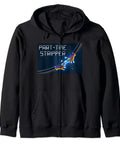 Heavy Duty Wire Stripping Zip Hoodie For Badass Electricians And Linemen Premium Trade Apparel, black, zip-up style.