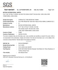 Test report for Flame Resistance of Textiles by SGS, showing certification details for Matska International Limited.