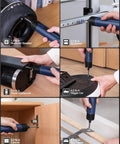 Heavy Duty Cordless Electric Screwdriver Set With Badass Precision Torque Control Rechargeable Power Tool for quick home fixes like furniture assembly.