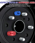80 Piece Nut And Bolt Thread Checker Set close-up with color-coded aluminum gauges for narrow-space thread identification