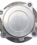 Heavy Duty Rear Wheel Bearing Hub Assembly With Abs Sensor Fits Chevy Bolt Ev And Volt top view showing steel construction and mounting holes.