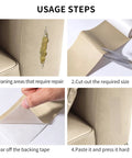 Self Adhesive Leather Repair Tape In Classic Black Go To Heavy Duty Vinyl Patch steps for repairing furniture upholstery.