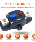 Beefy 300 Amp DC Circuit Breaker With Manual Reset For Trolling Motors RV Boat And Marine Power Systems, 12 To 48 Volt DC
