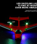 Remote Control Airplane Toy With Lights For Water And Land Gravity Gliders RC Plane With Float Capability night flight view