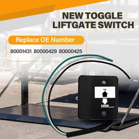 3-Wire Liftgate Control Switch Kit for tuck-under style gates replaces OEM 80001431 80000429 80000425 front view with toggle switch.