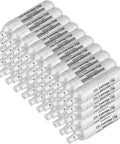 50 Pack 12g CO2 Cartridges for Airsoft, Pellet Guns, and BB Guns, Pro Grade CO2 Cylinders displayed in a stacked arrangement.
