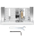 Jiawu Adjustable Belt Grinder Sharpener Jig For Blade Sharpening with aluminum alloy build and stainless steel features.