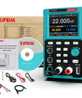 2 In 1 Programmable Power Supply And Multimeter With Data Memory And USB Charging For Electronics Hobbyists, accessories included