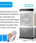 Portable Air Cooler With Water Tank And Three Fan Speeds keeps home sweet spot cool, features remote control and 45L water tank.