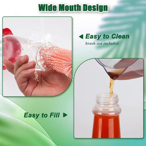 Person cleaning and filling the 2 Pack 10oz Plastic Hummingbird Feeder With Ant And Bee Proof Design, Six Flower Shaped Feeding Ports.