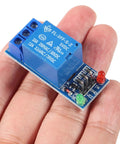 Five Volt One Channel Relay Module With Opto Isolation And High Low Level Trigger for Arduino Raspberry Pi control in hand