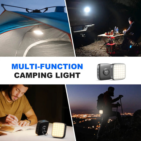 Rechargeable LED Camping Lantern 500LM 5200mAh Power Bank, IP64 Waterproof Emergency Light for tents and hiking