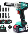 Heavy Duty Cordless Impact Wrench With Brushless Motor, Cranks Out 503 Ft Lbs Raw Torque, 4 Mode Smart Loosen Toggle, Comes Loaded With Dual 4.0ah Batteries For Serious Garage Grind.