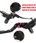 Next Gen Mini Bike Hydraulic Brake Kit For 97cc And 98cc Mini Bikes Fits Baja Doodle Bug DB30 Blitz Racer Dirt Bug with brake light switch