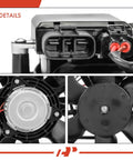 Nissan Leaf Ev BeV Radiator Cooling Fan Assembly 2013 To 2022 Direct Oem Replacement showing dual fan shroud and terminal connections.